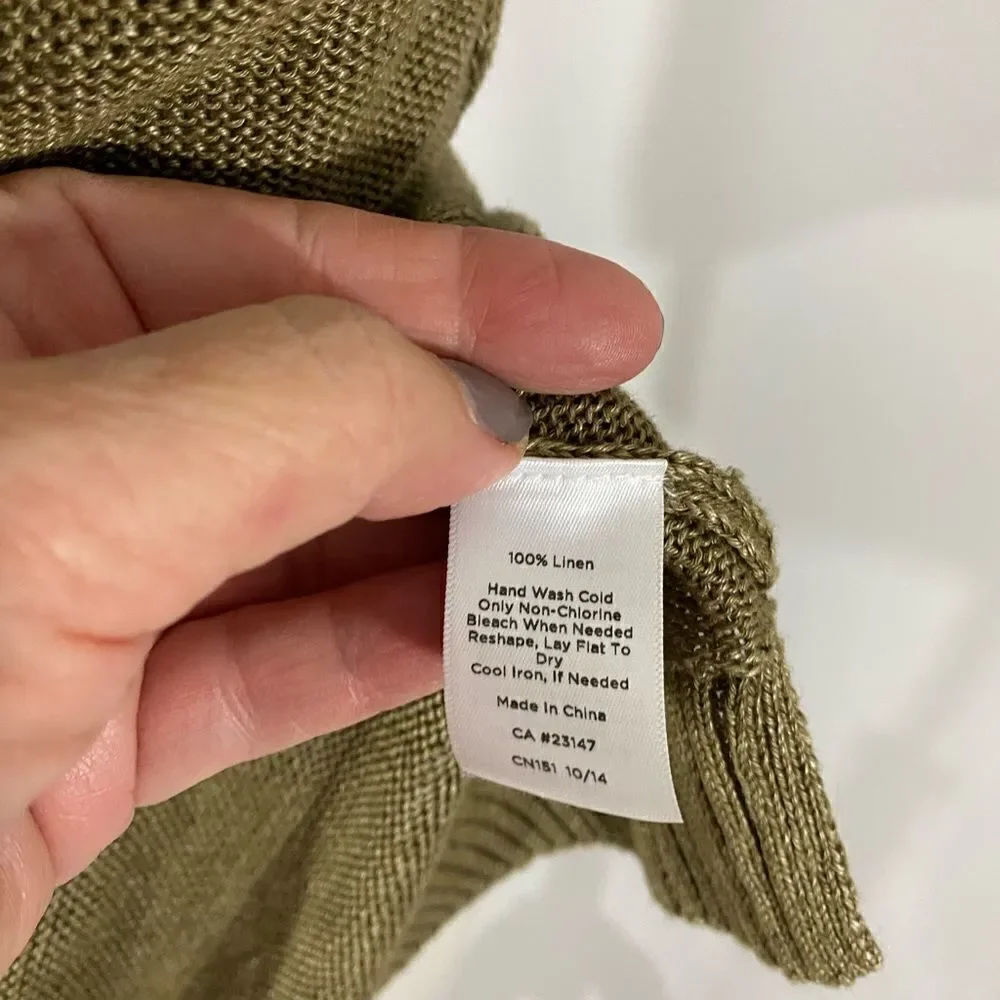 Talbots 💯% Linen Boatneck Sweater - Picture 8 of 8